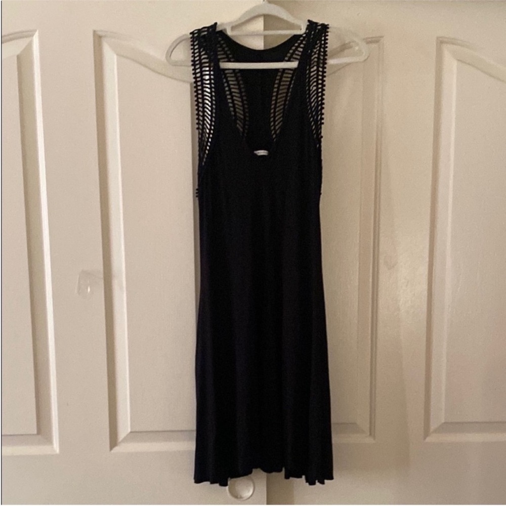 ROBIN PICCONE Elegant Black Sleeveless Dress. Size S